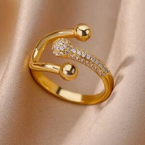 Anthropologie Gold Ring  Accents